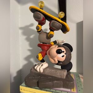 Authentic Walt Disney World Parks Vintage Mickey Mouse Skateboard Figurine 1990s